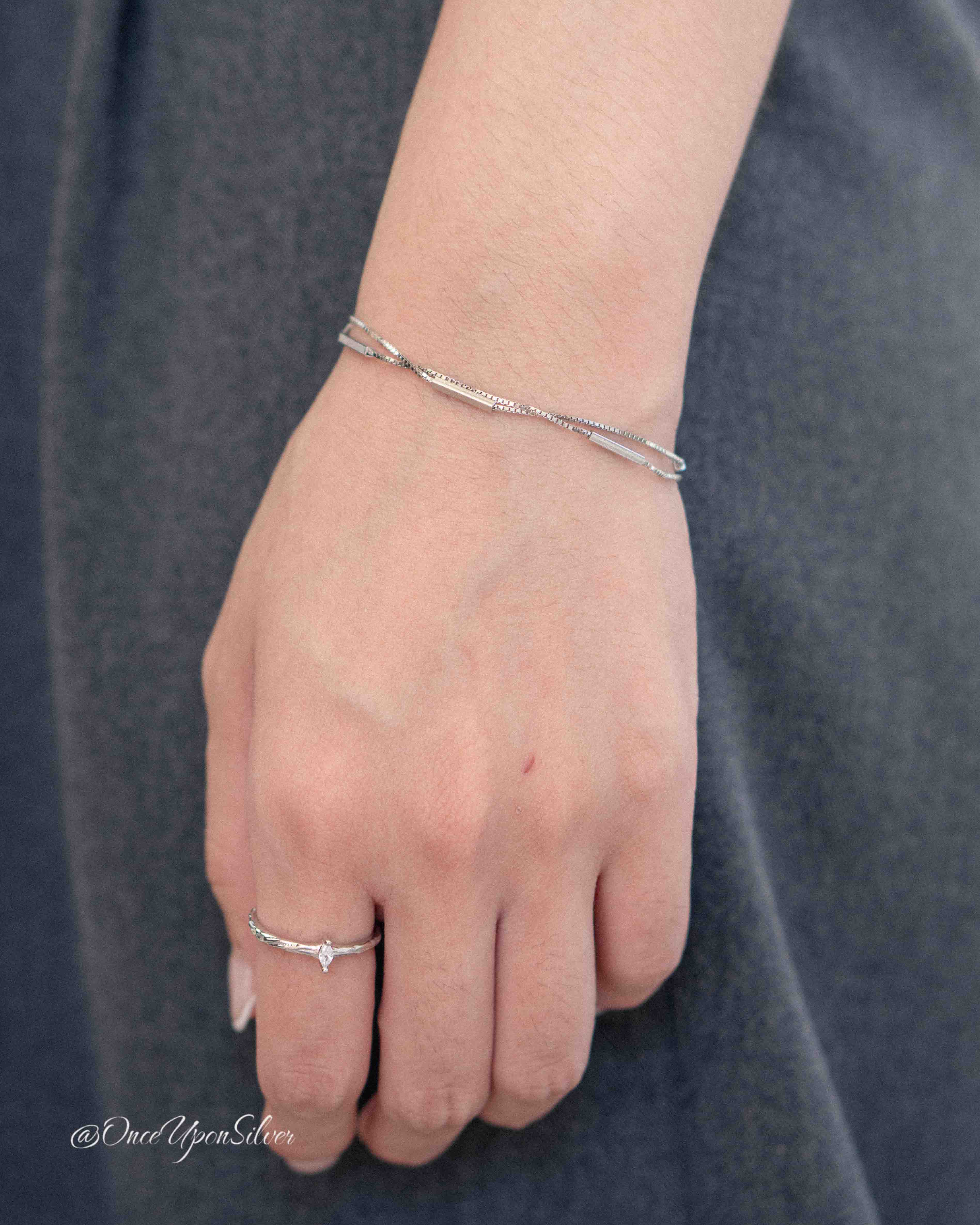 Silver Bar Bracelet