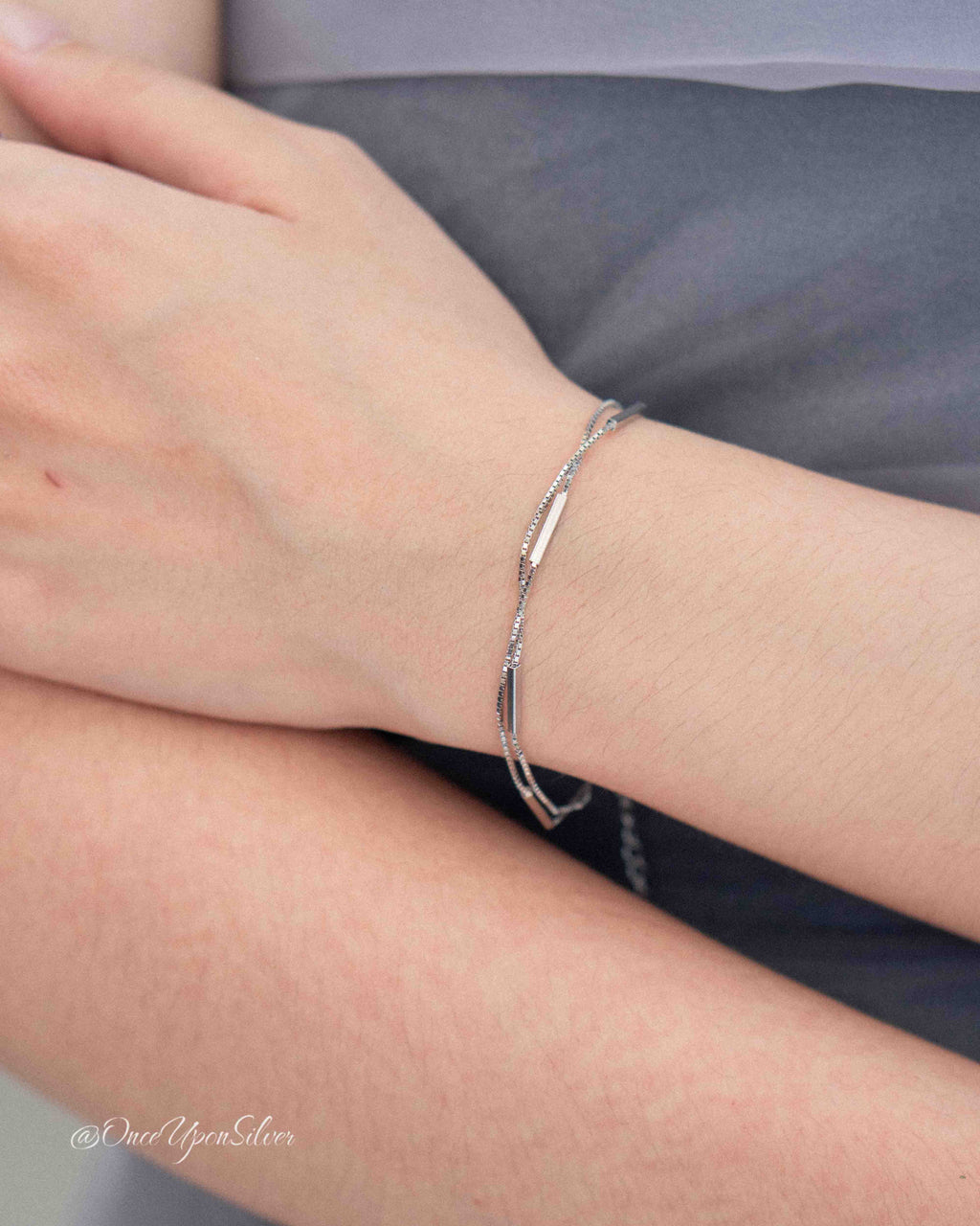 Silver Bar Bracelet