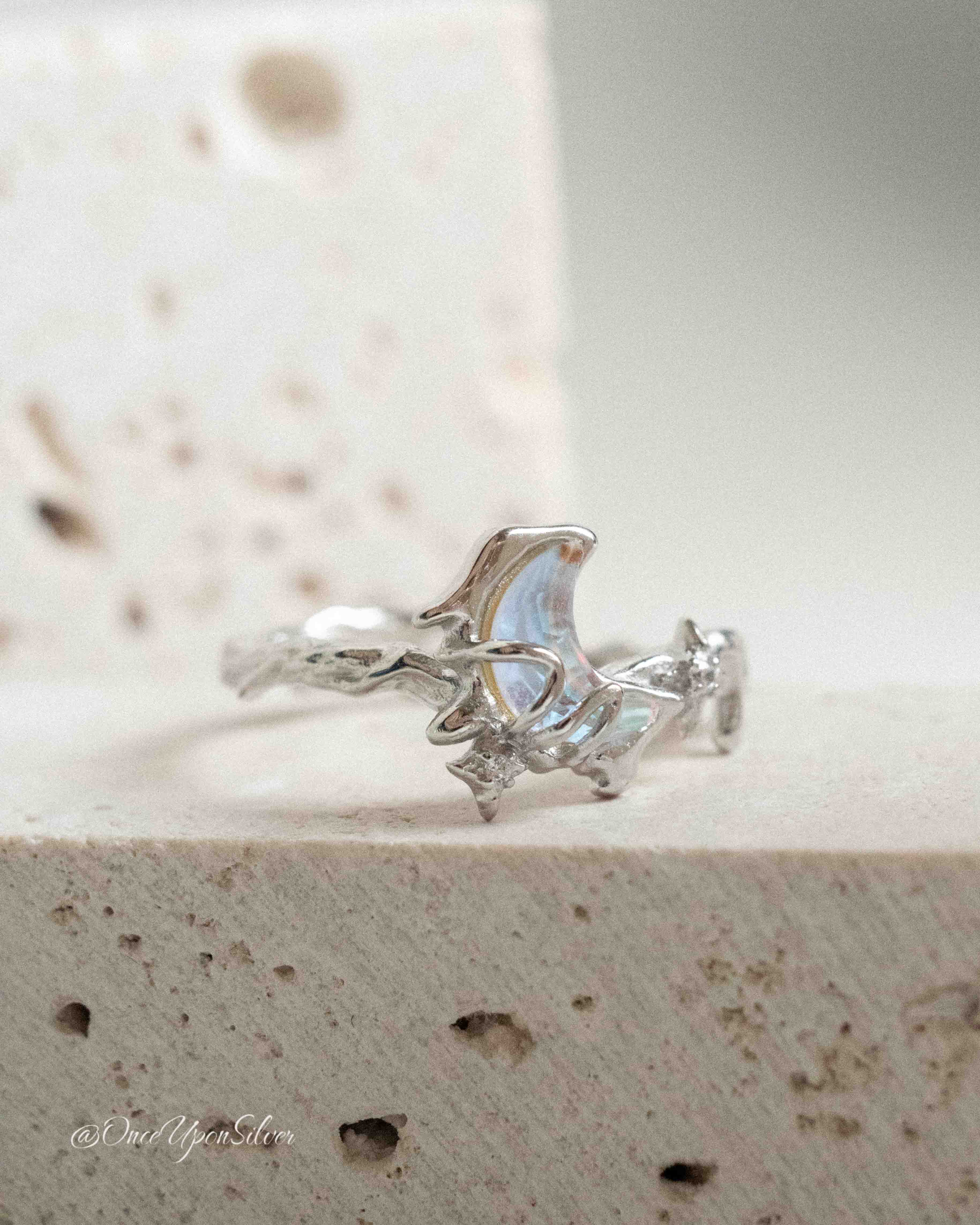 Moonlit Star Ring